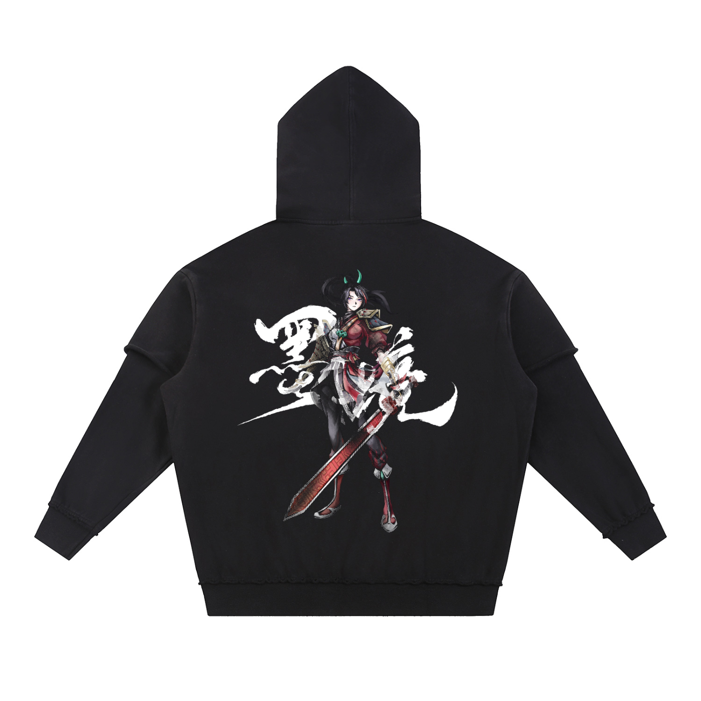 Double Layered Red Hoodie
