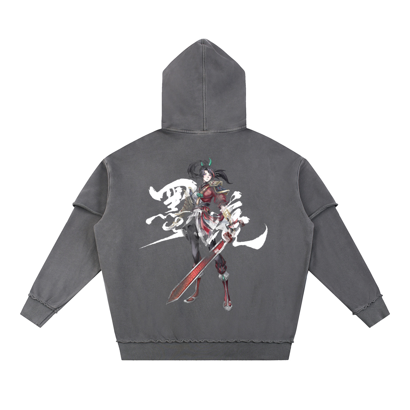 Double Layered Red Hoodie